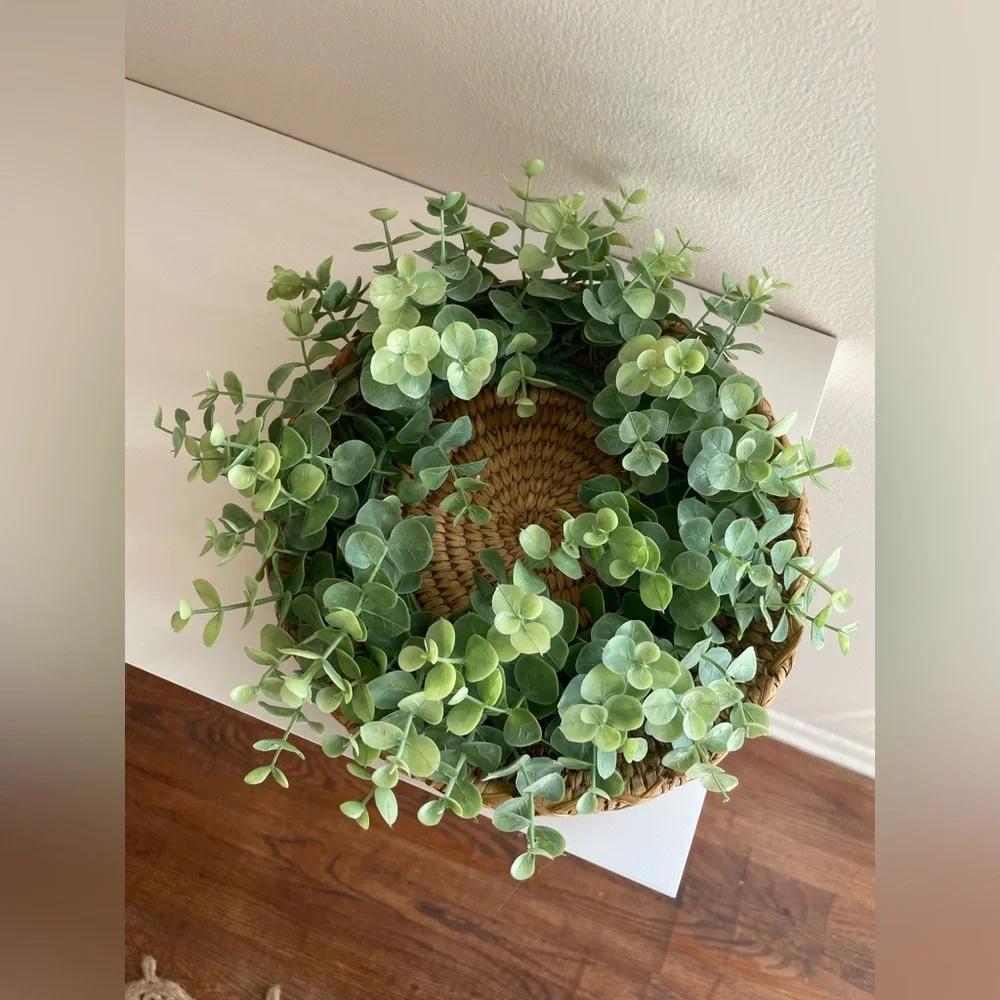 Green Faux Eucalyptus Wreath